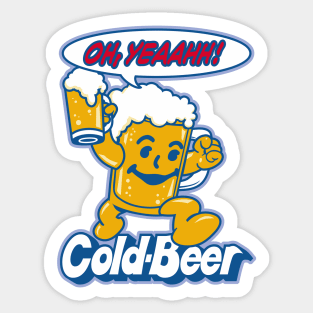 Cold Beer Oh Yeah! Sticker